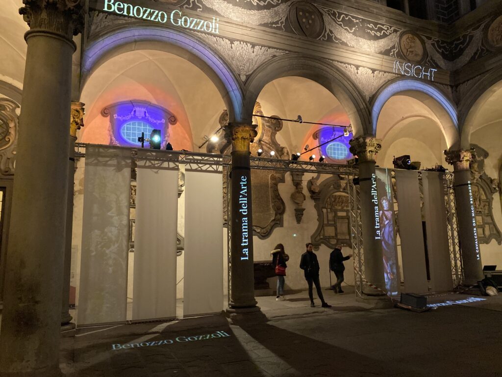 Multiproiezione a Palazzo Medici Riccardi, Firenze a cura di Avuelle per F-Light Festival 2019