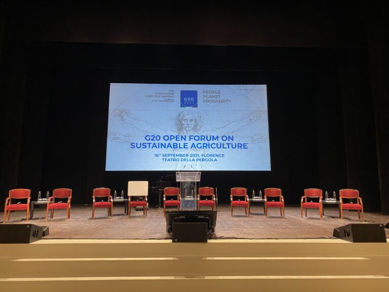 G20 Agricoltura, dibattito sulla sostenibilità dei sistemi agricoli al Teatro della Pergola, Firenze