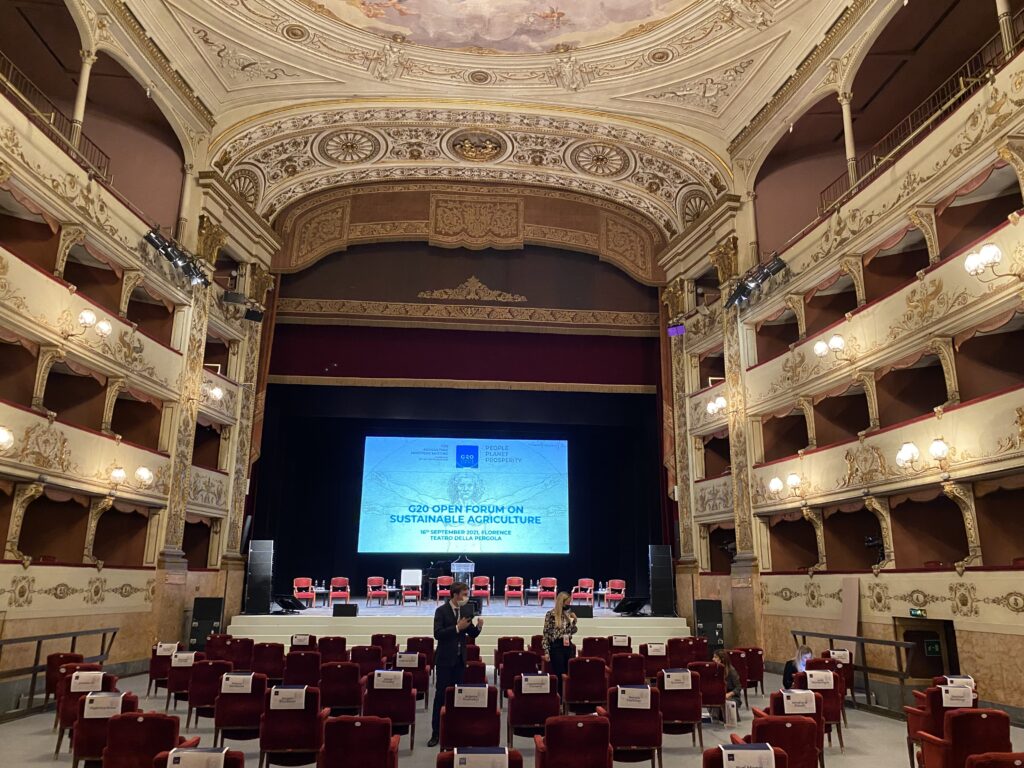 G20 Agricoltura, dibattito sulla sostenibilità dei sistemi agricoli al Teatro della Pergola, Firenze