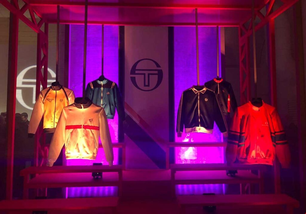 Fashion Show Sergio Tacchini al Tepidarium del Roster a Firenze, lightning e sound design a cura di Avuelle